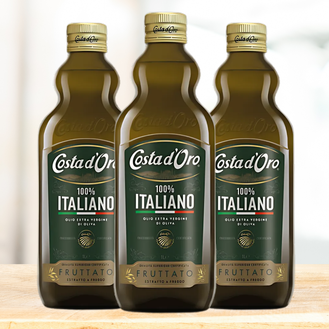 100% Italiaanse Olijfolie Voordeelpakket - 3 Liter