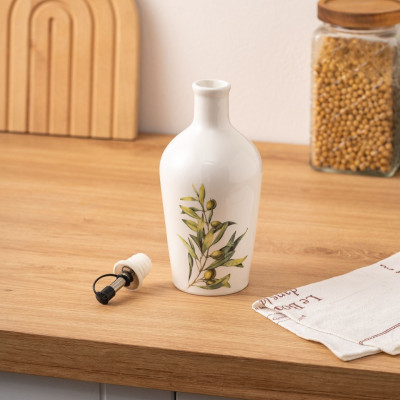 Keramik Olivenölflasche mit Ausgießer – 500ml