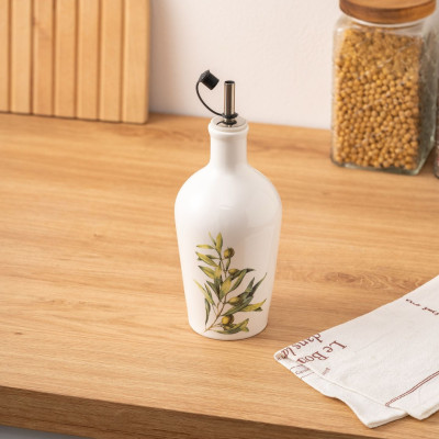 Keramik Olivenölflasche mit Ausgießer – 500ml
