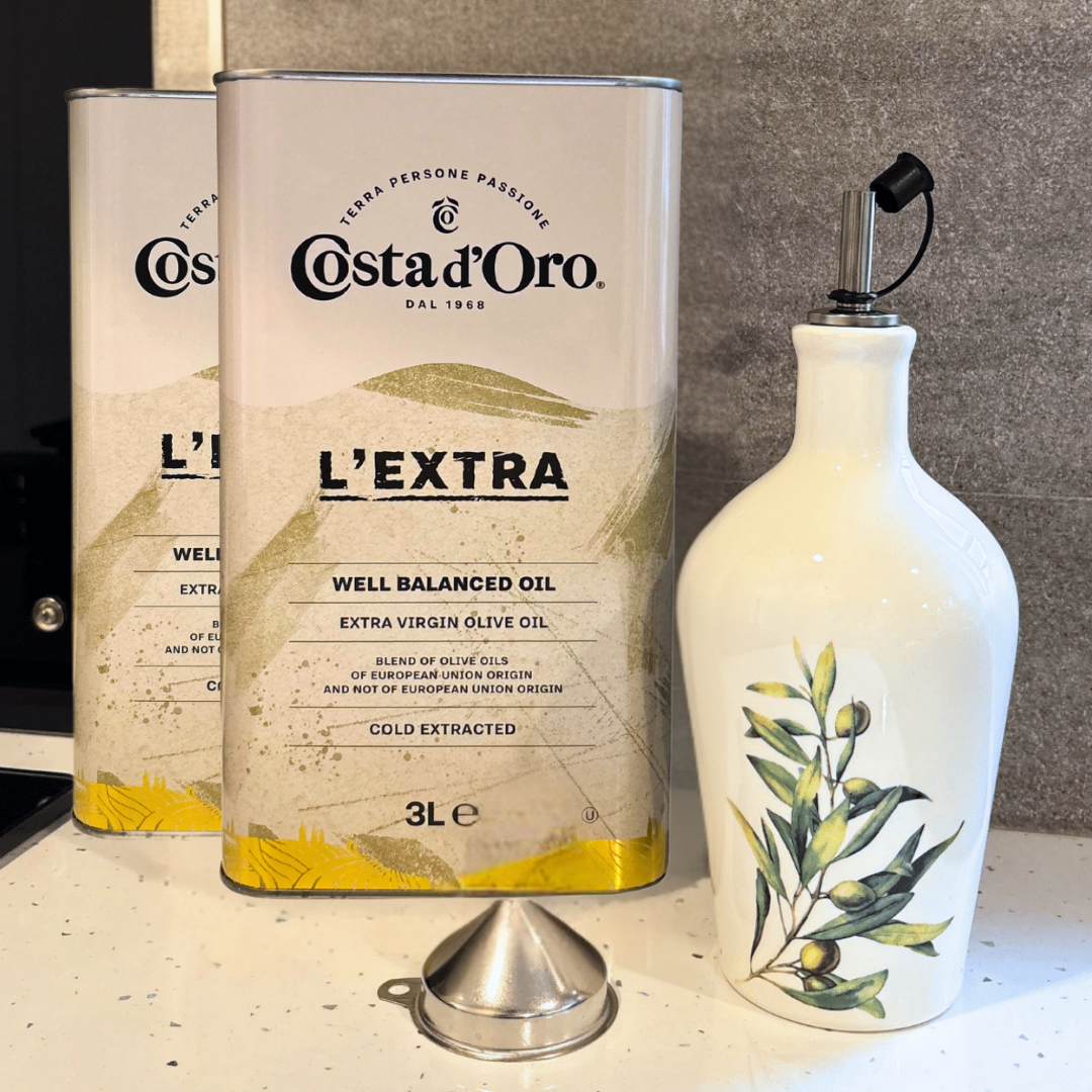La Grande Arte di Olio set | 6L Extra Vierge Olijfolie + Keramische Schenkfles