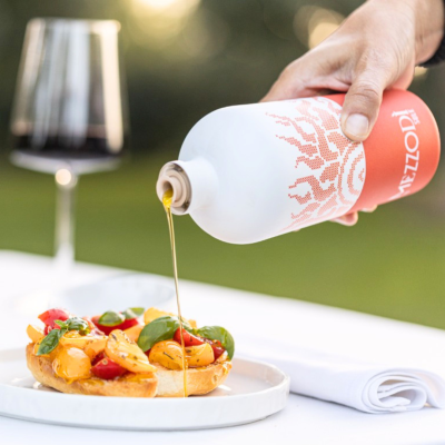 MEZZODÌ LU SOLE – 100% Italiaanse Extra Vierge Olijfolie – Single Origin Coratina – Keramische Schenkfles 500ml