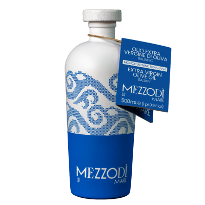 copy of MEZZODÌ LU SOLE – 100% Italiaanse Extra Vierge Olijfolie – Single Origin Coratina – Keramische Schenkfles 500ml