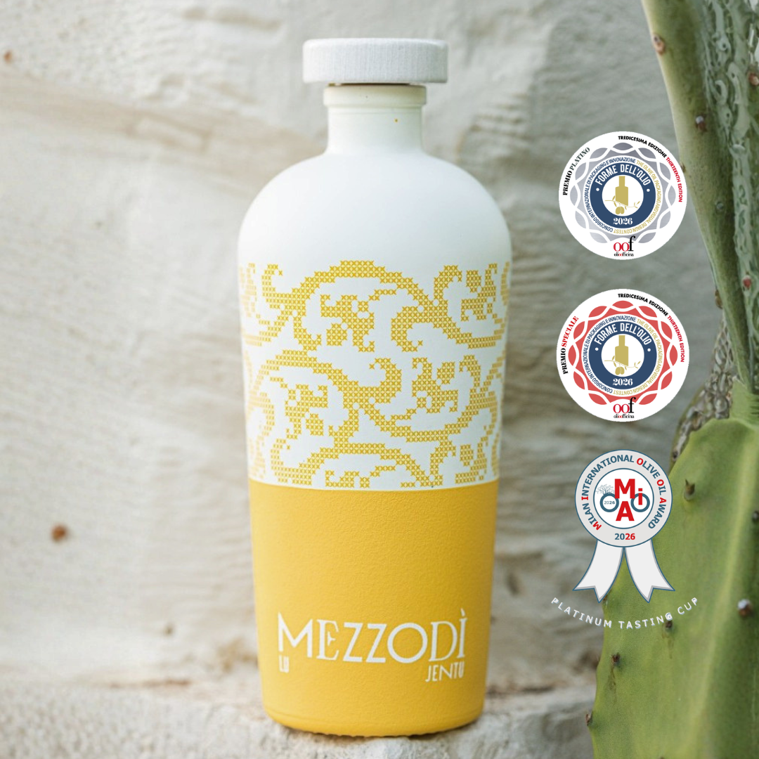 MEZZODÌ LU JENTU – 100% Italiaanse Extra Vierge Olijfolie – Single Origin Ogliarola – Keramische Schenkfles 500ml